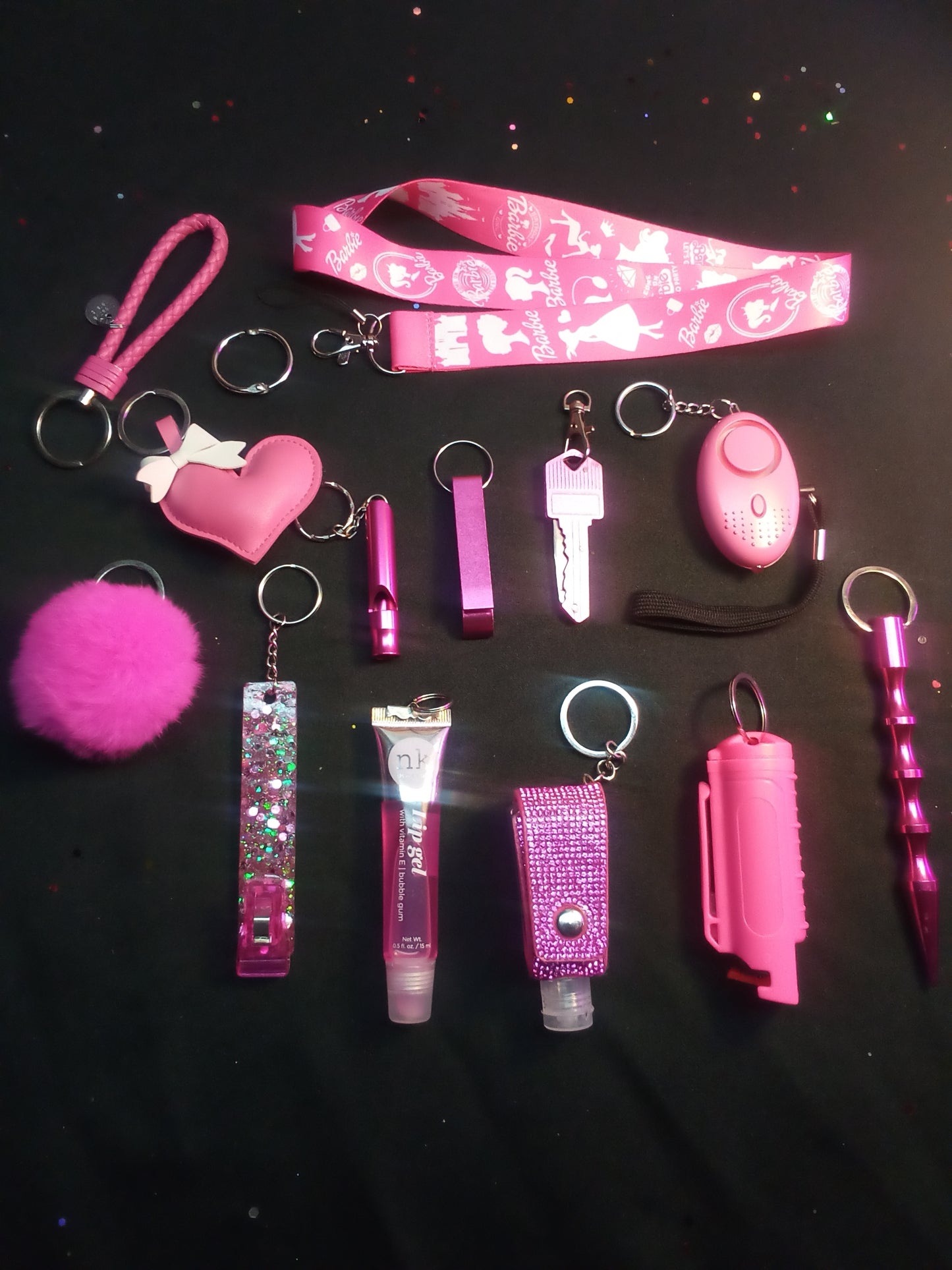 Barbie Inspired Safety Keychain Set