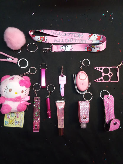 Hello Kitty Inspired Safety Keychain Bundle