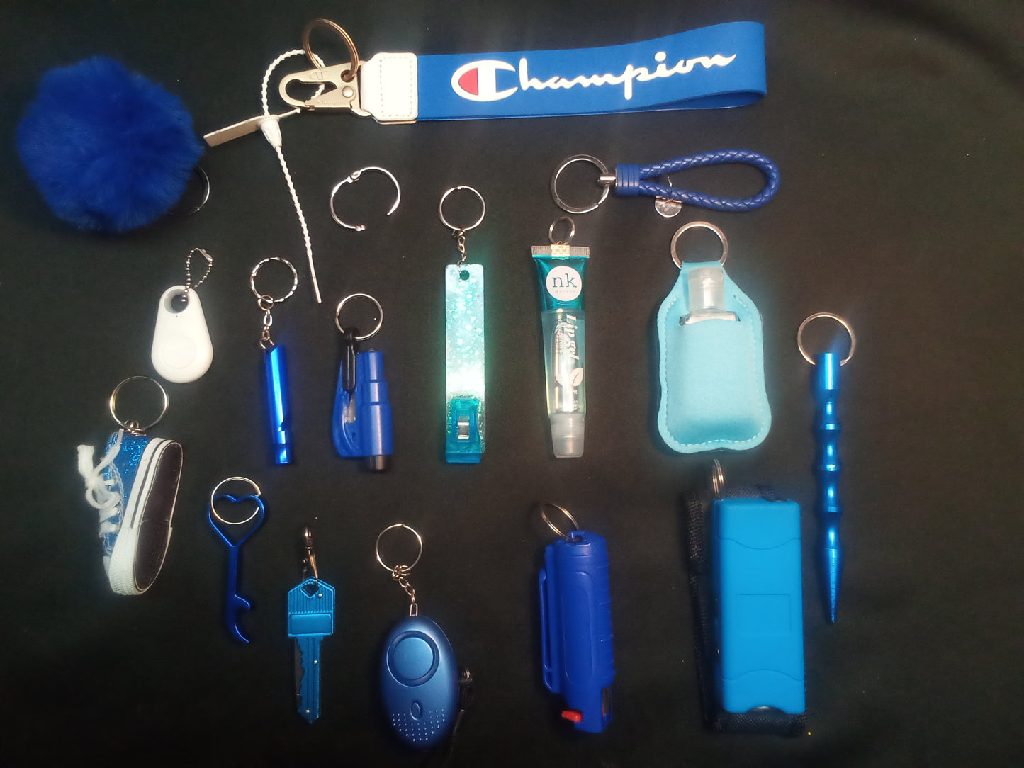 Royal Blue Champs Safety Keychain Bundle
