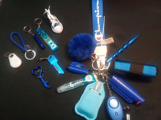 Royal Blue Champs Safety Keychain Bundle