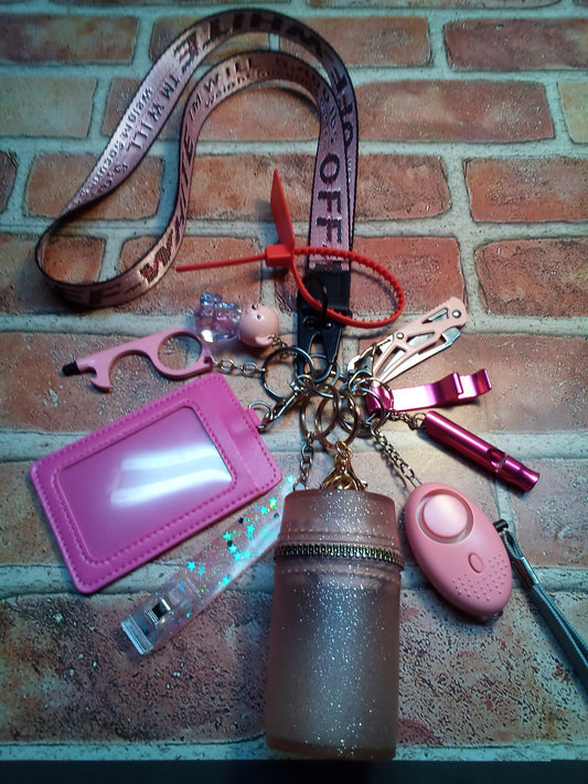 Necklace Style Safety Keychain Set