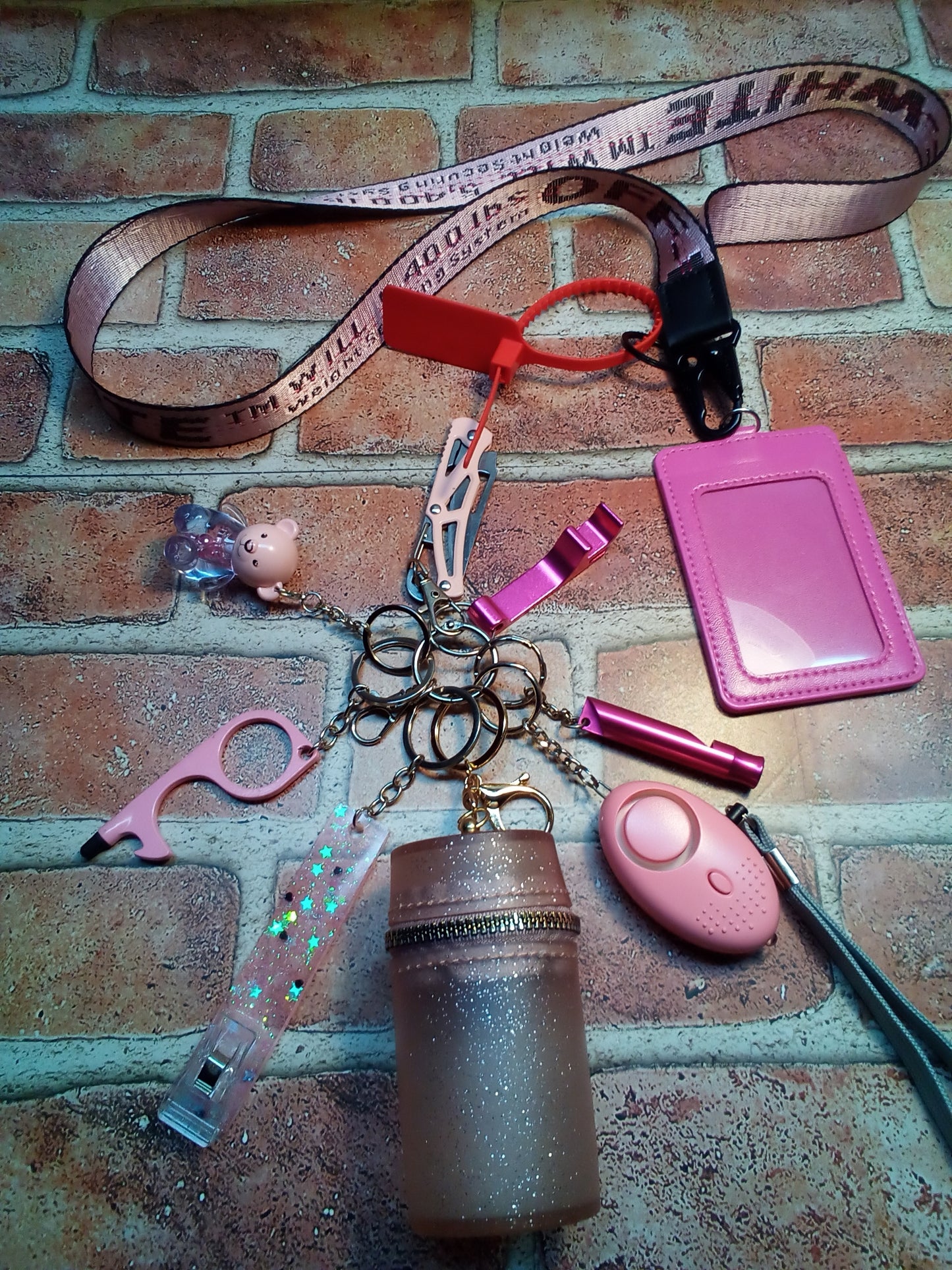 Necklace Style Safety Keychain Set