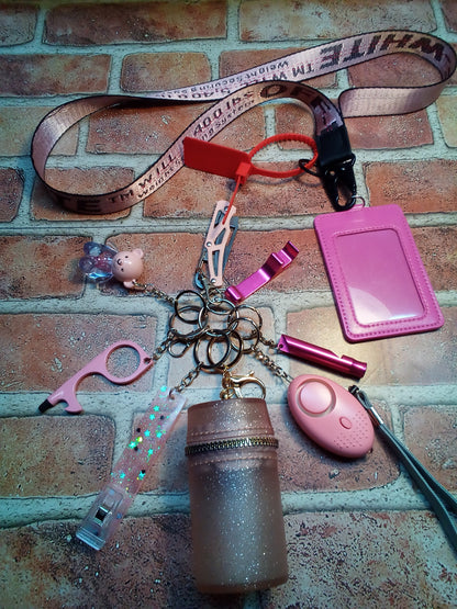 Necklace Style Safety Keychain Set